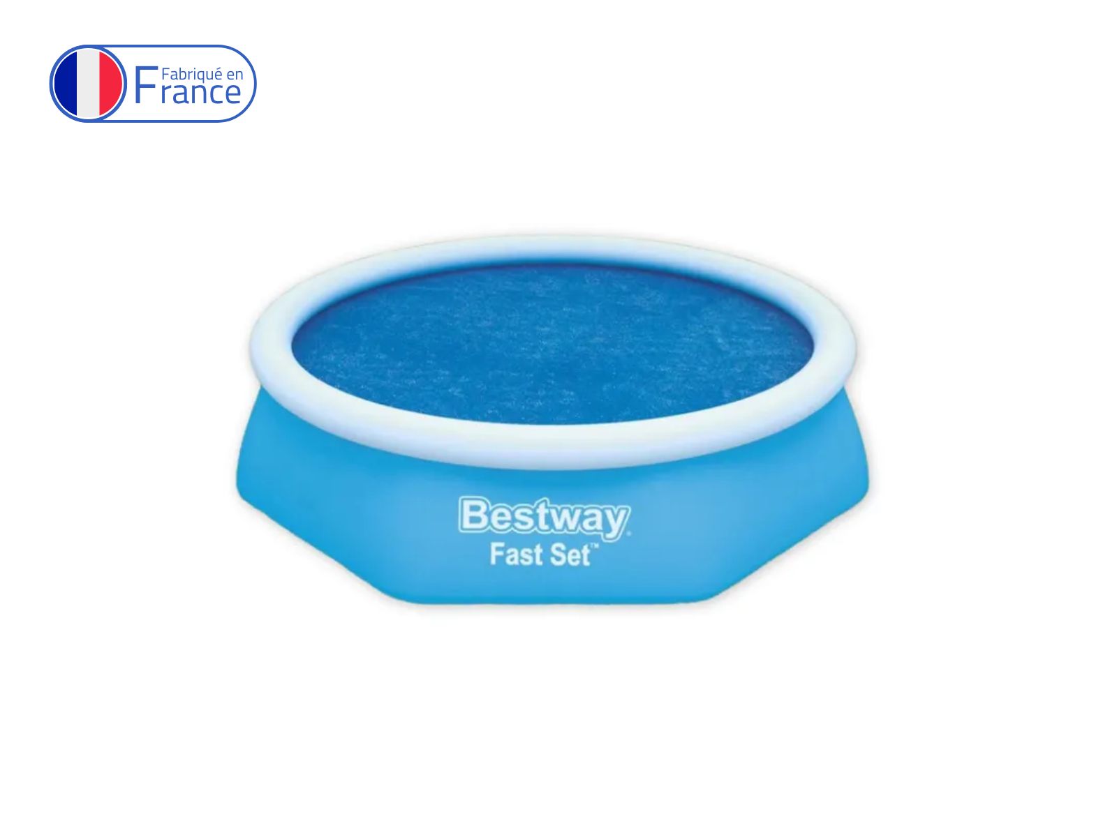 Bâche Solaire Ronde Piscine 3,6m - Couverture Thermique Bleue 400µ Anti-Froid & Économie D'Énergie