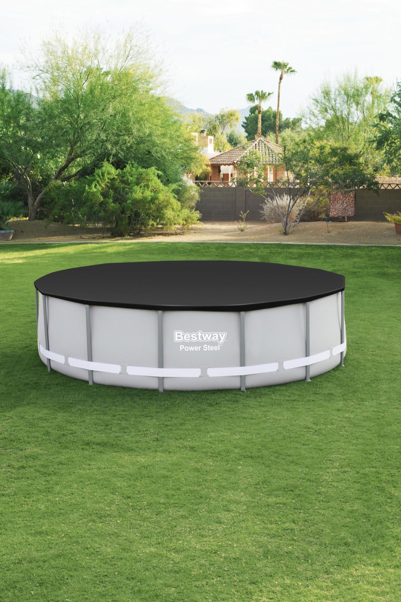 Bâche 4 Saisons Pour Piscine Hors Sol Ronde 401cm - Protection Débris, Algues - Pour Diamètre 396/360cm