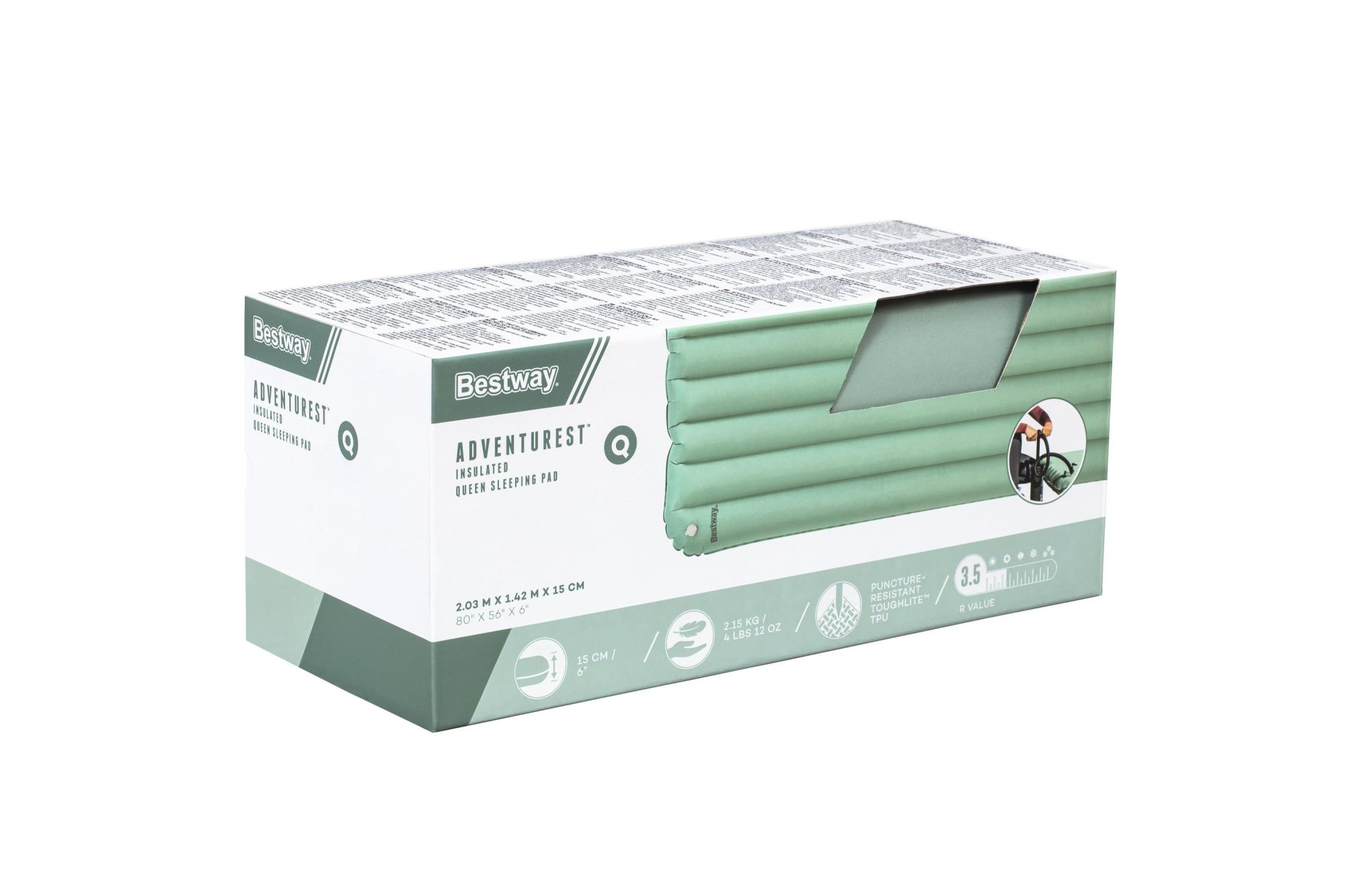 Materassino Da Campeggio Gonfiabile UOUNE | Doppia Faccia Blu+Verde | Impermeabile E Compatto