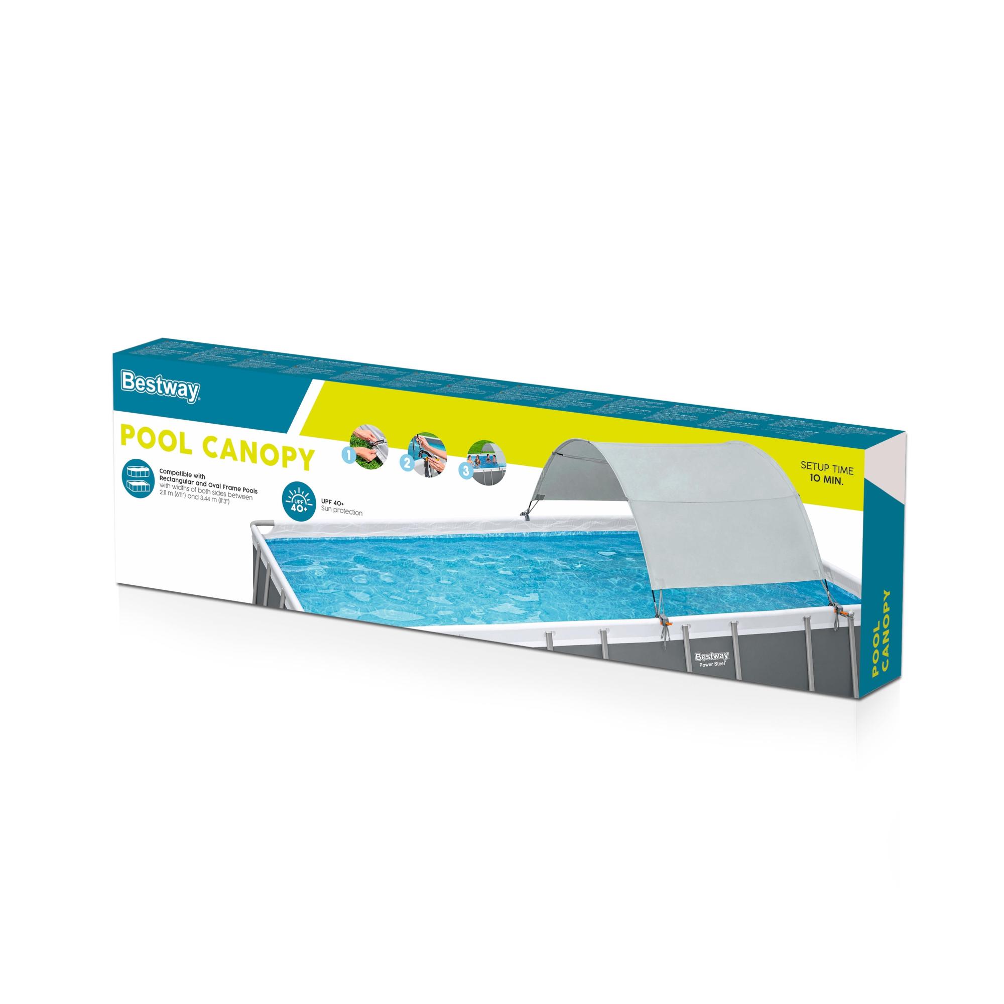 OOTONAT Tenda Parasole Curva Rettangolare 4,6x5,8 M – Turchese, Tessuto 185g/m² Con Blocco UV 95% - 2
