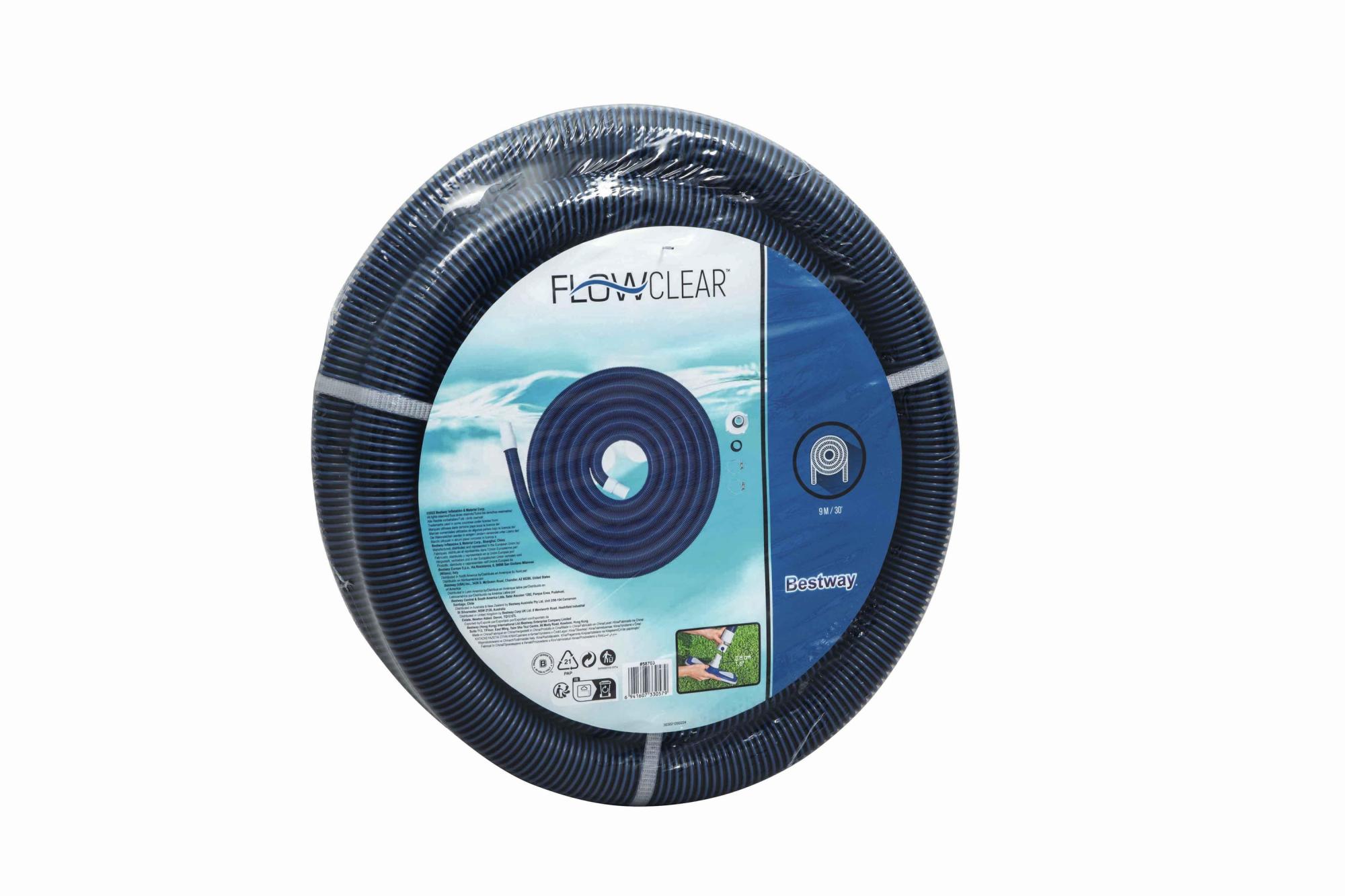 Wacredo - Tubo flessibile per piscina, 38 mm, blu, sezione 3 m