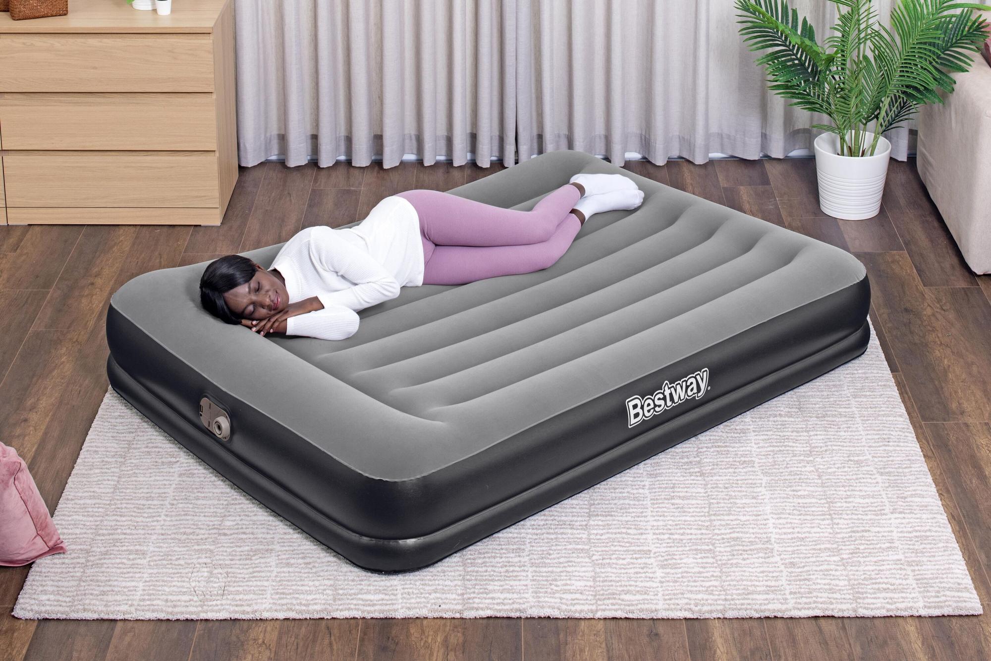 Lit Gonflable 2 Personnes YITAHOME - Pompe Intégrée, Oreiller Et Transport Facile