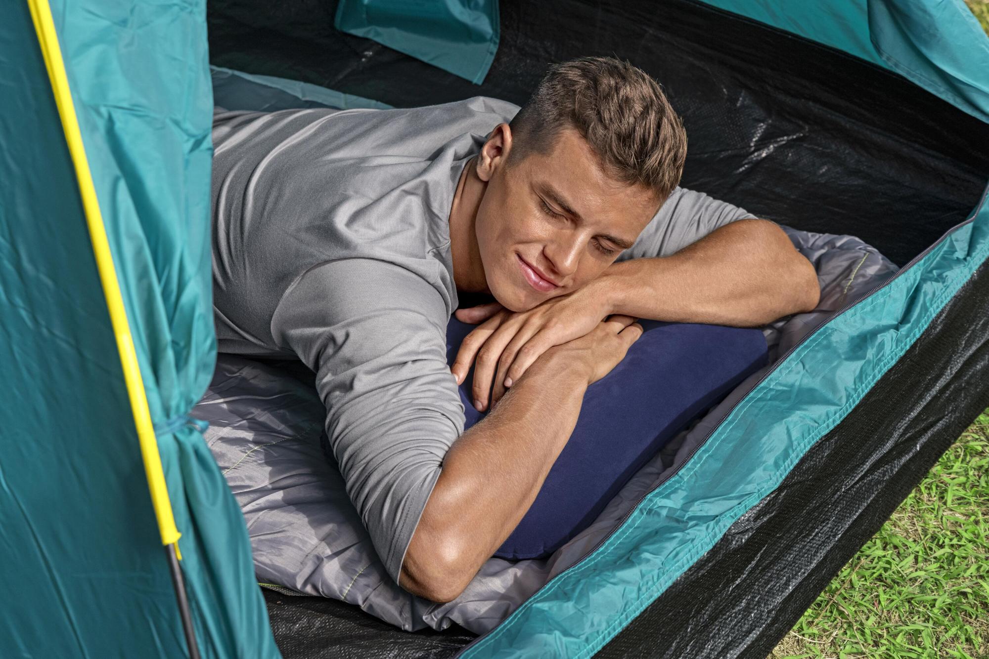 Cuscino Da Campeggio Gonfiabile Ultraleggero: 44x34x5 Cm, 90 Gr, In Nylon TPU Arancione. Pieghevole, Per Spiaggia, Trekking, Concerti. Portata 100 Kg. - 6