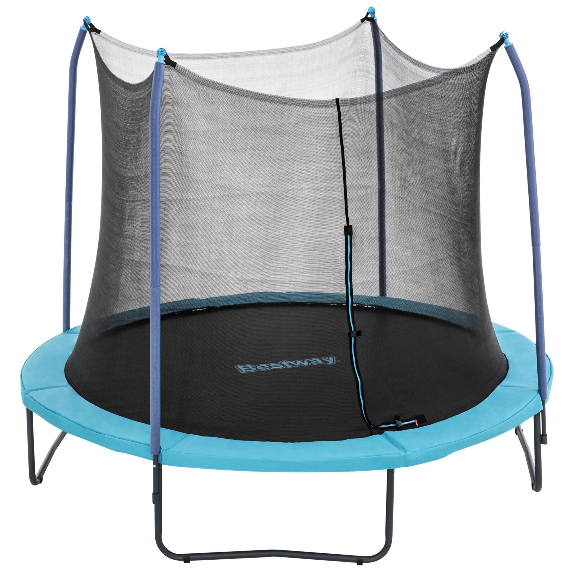 Giochi Da Esterno Per Bambini Trampolino Per Bambini 140cm Con Rete Di Sicurezza - Verde, Per Interno/Esterno, 3-6 Anni Giochi Da Giardino - Foto 7