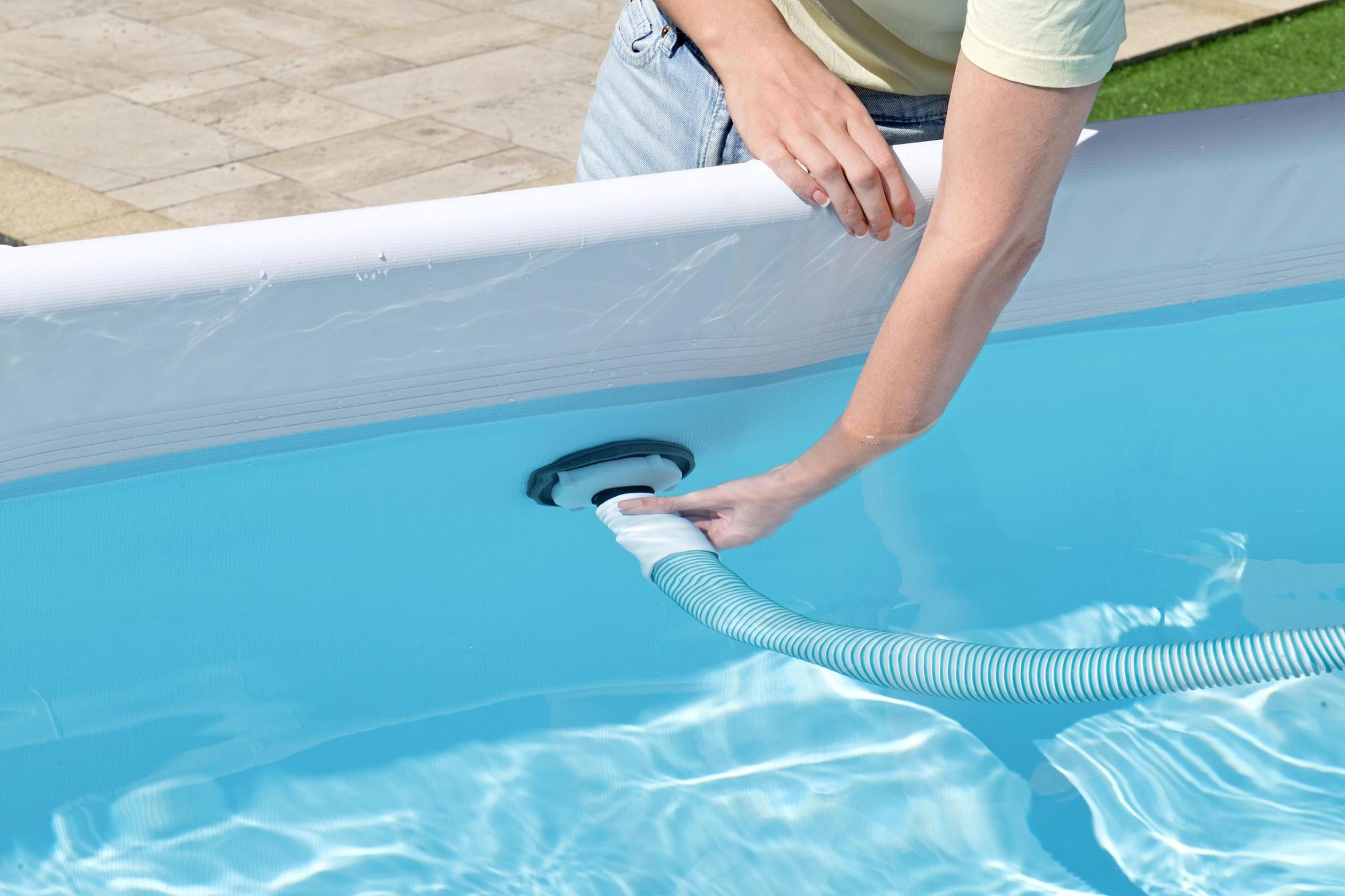 Medipool Tubo Per Piscina 6 Metri X 38 Mm Blu - Resistente A Raggi UV E Cloro